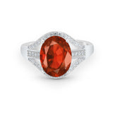 Art Deco Engagement Bridal Ring Simulated Cubic Zirconia 925 Sterling Silver BA1059
