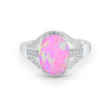 Art Deco Engagement Bridal Ring Simulated Cubic Zirconia 925 Sterling Silver BA1059