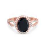 Halo Art Deco Engagement Ring Round Simulated Cubic Zirconia 925 Sterling Silver