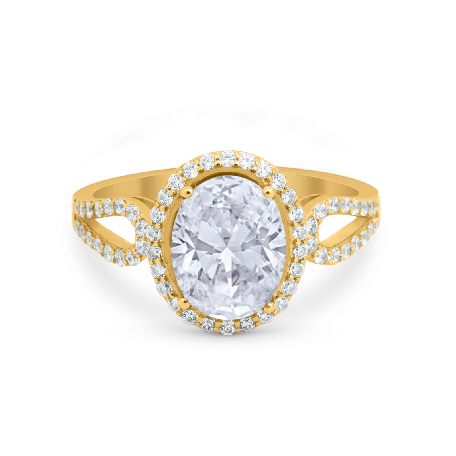 Halo Art Deco Engagement Ring Round Simulated Cubic Zirconia 925 Sterling Silver