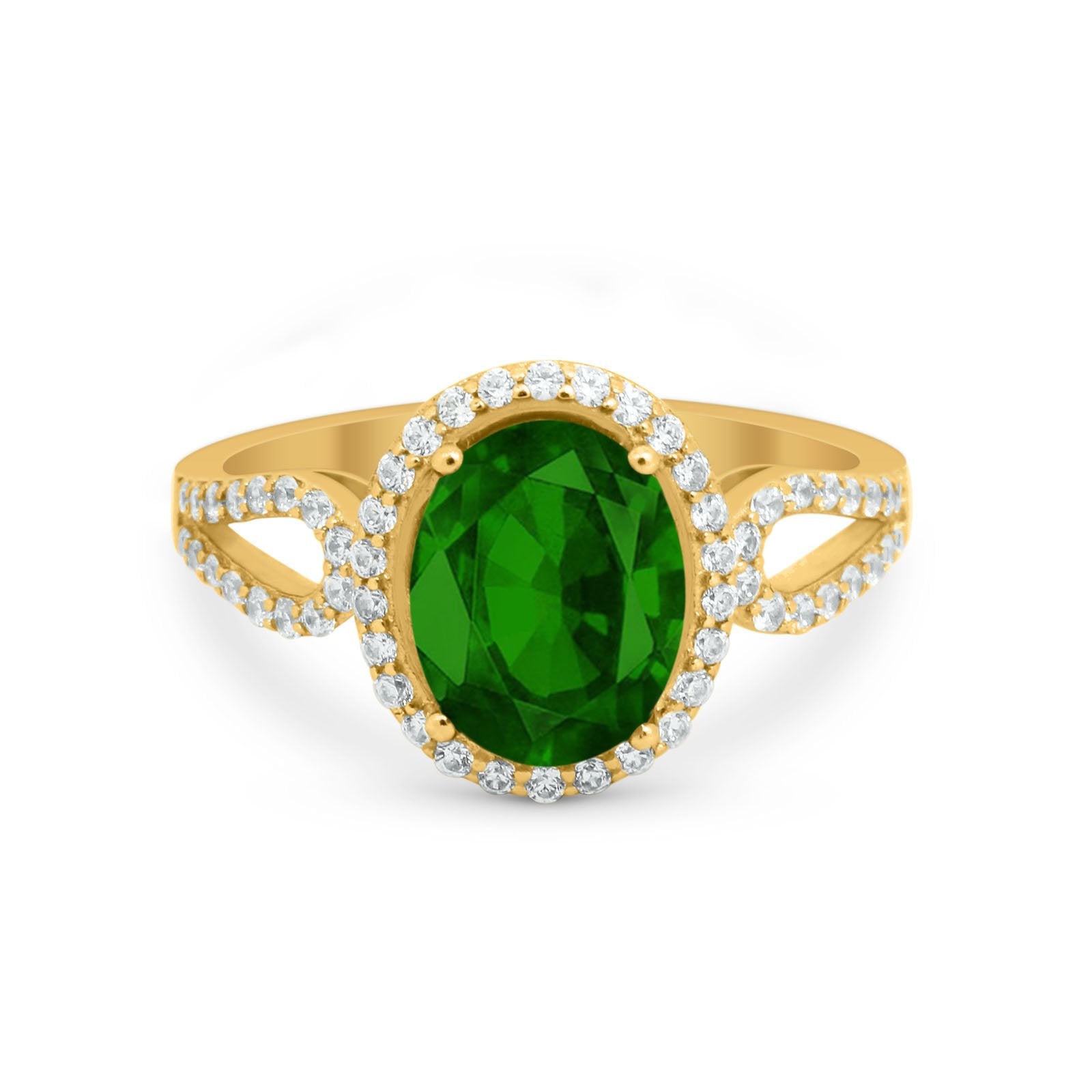 Halo Art Deco Engagement Ring Round Simulated Cubic Zirconia 925 Sterling Silver