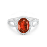 Halo Art Deco Engagement Ring Round Simulated Cubic Zirconia 925 Sterling Silver