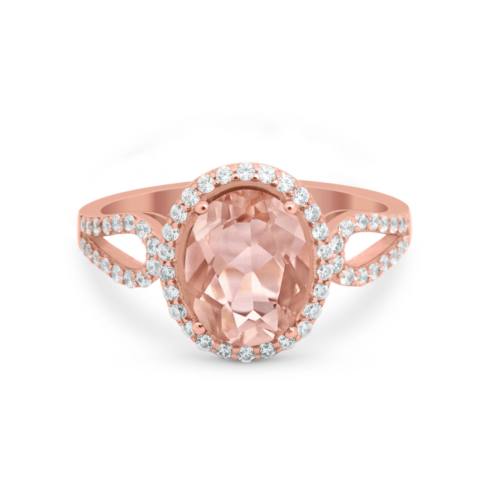 Halo Art Deco Engagement Ring Round Simulated Cubic Zirconia 925 Sterling Silver