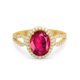 Halo Art Deco Engagement Ring Round Simulated Cubic Zirconia 925 Sterling Silver