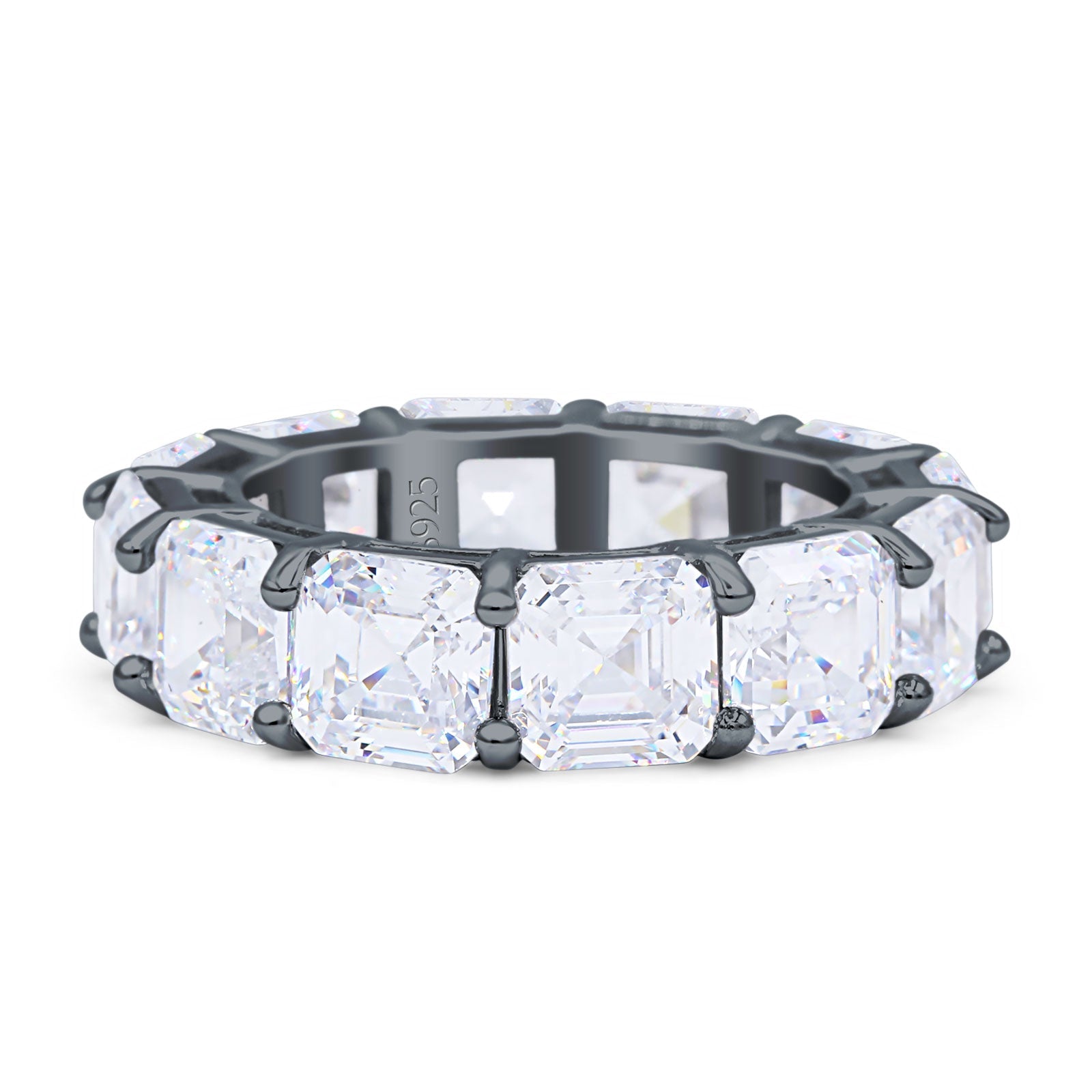 Asscher Cut Eternity Band