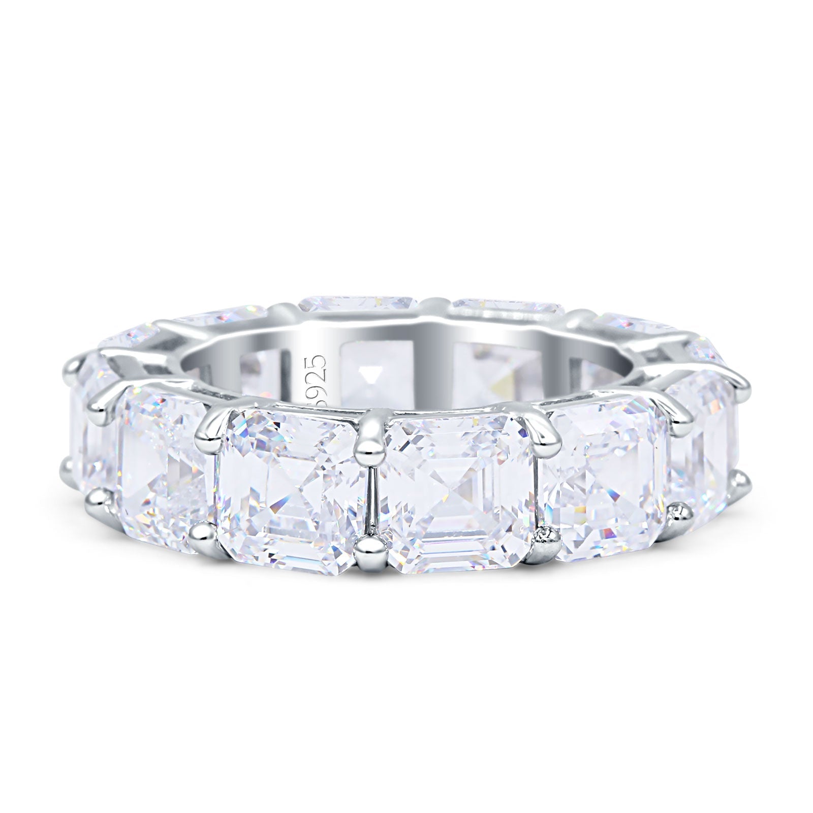 Asscher Cut Eternity Band
