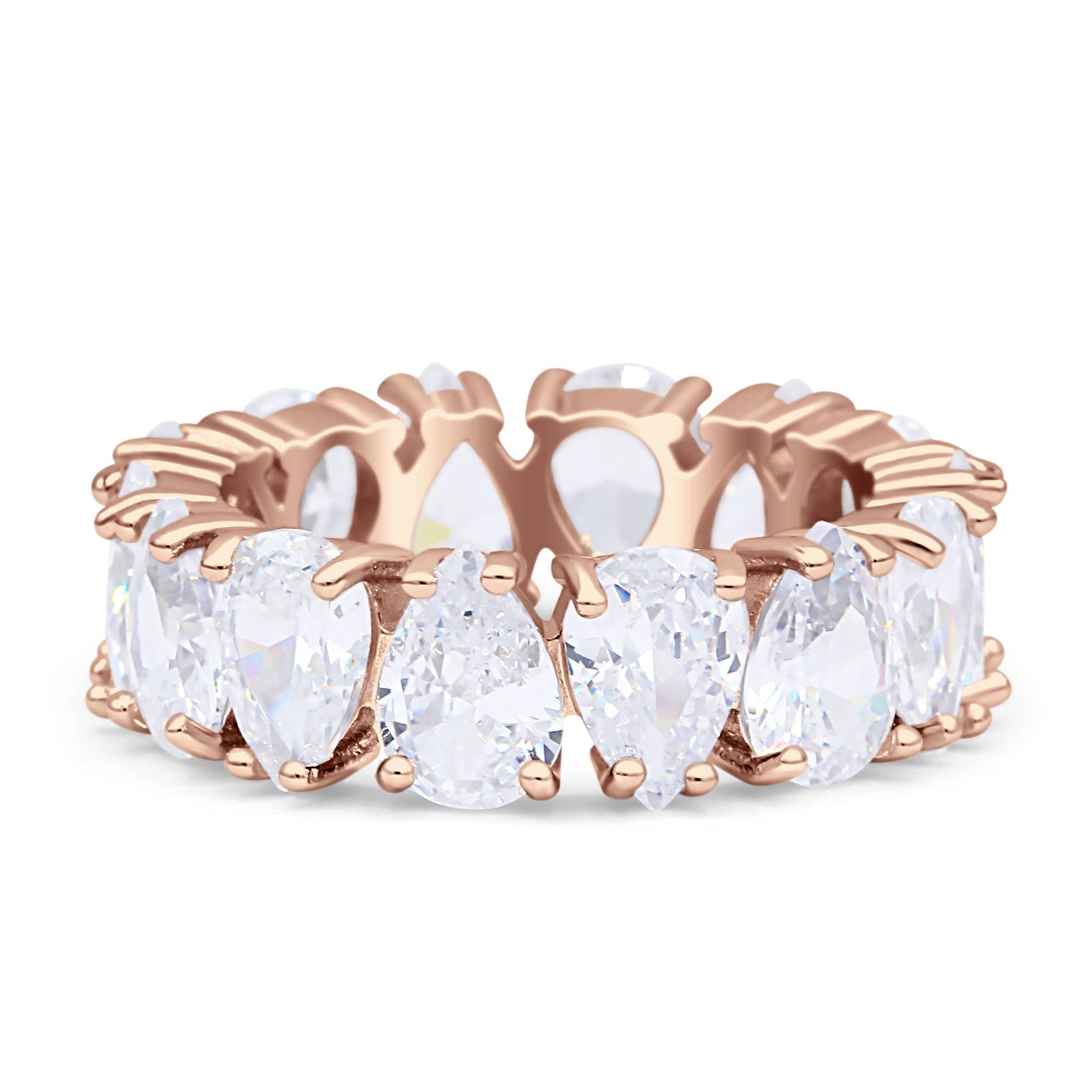 Pear Shaped Eternity Band