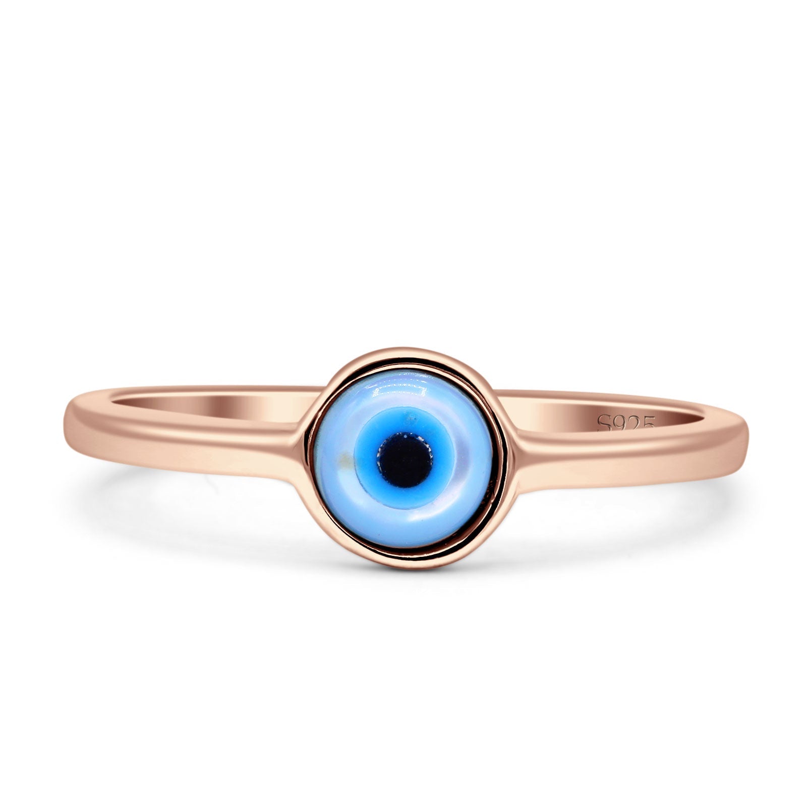Evil Eye Ring 925 Sterling Silver