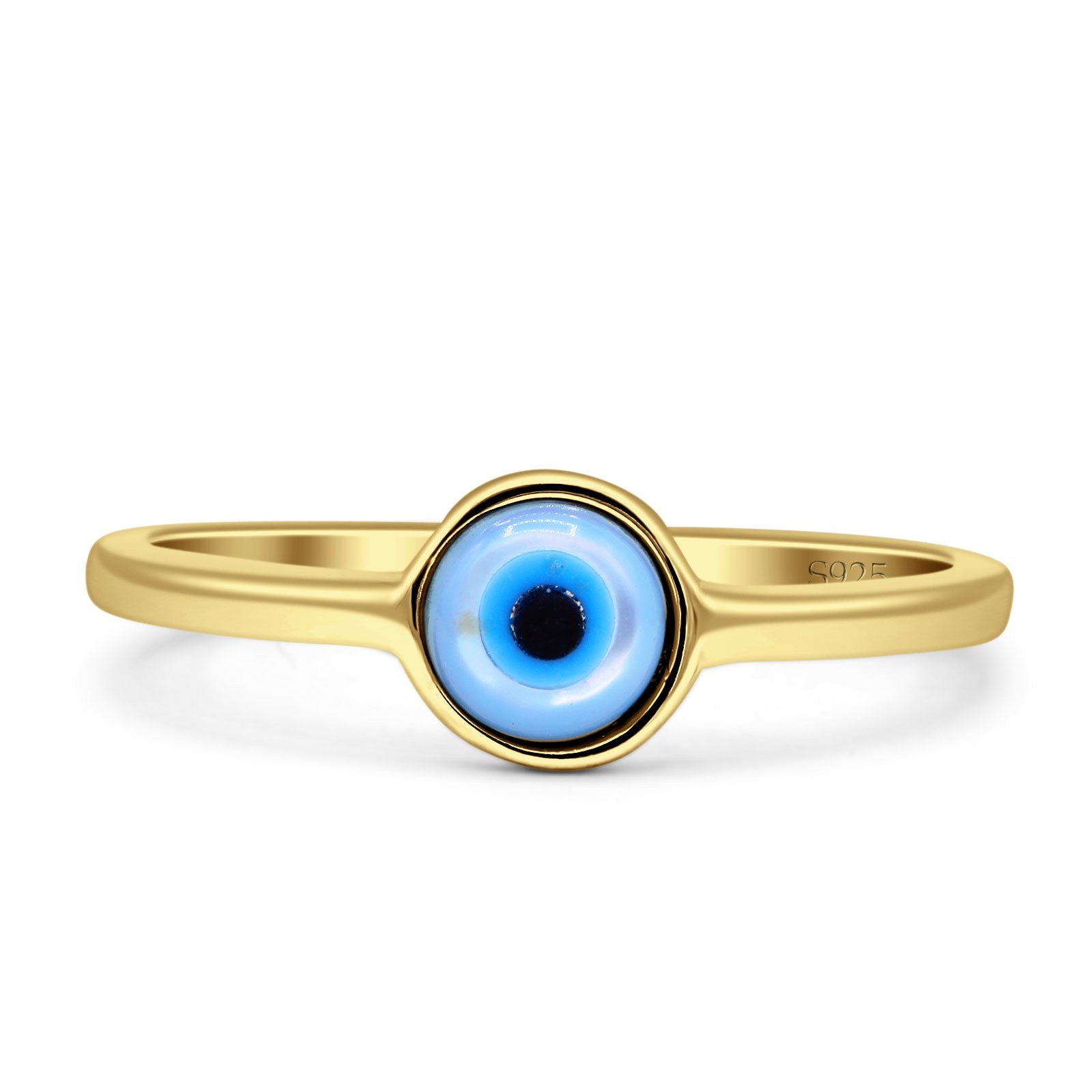 Evil Eye Ring 925 Sterling Silver