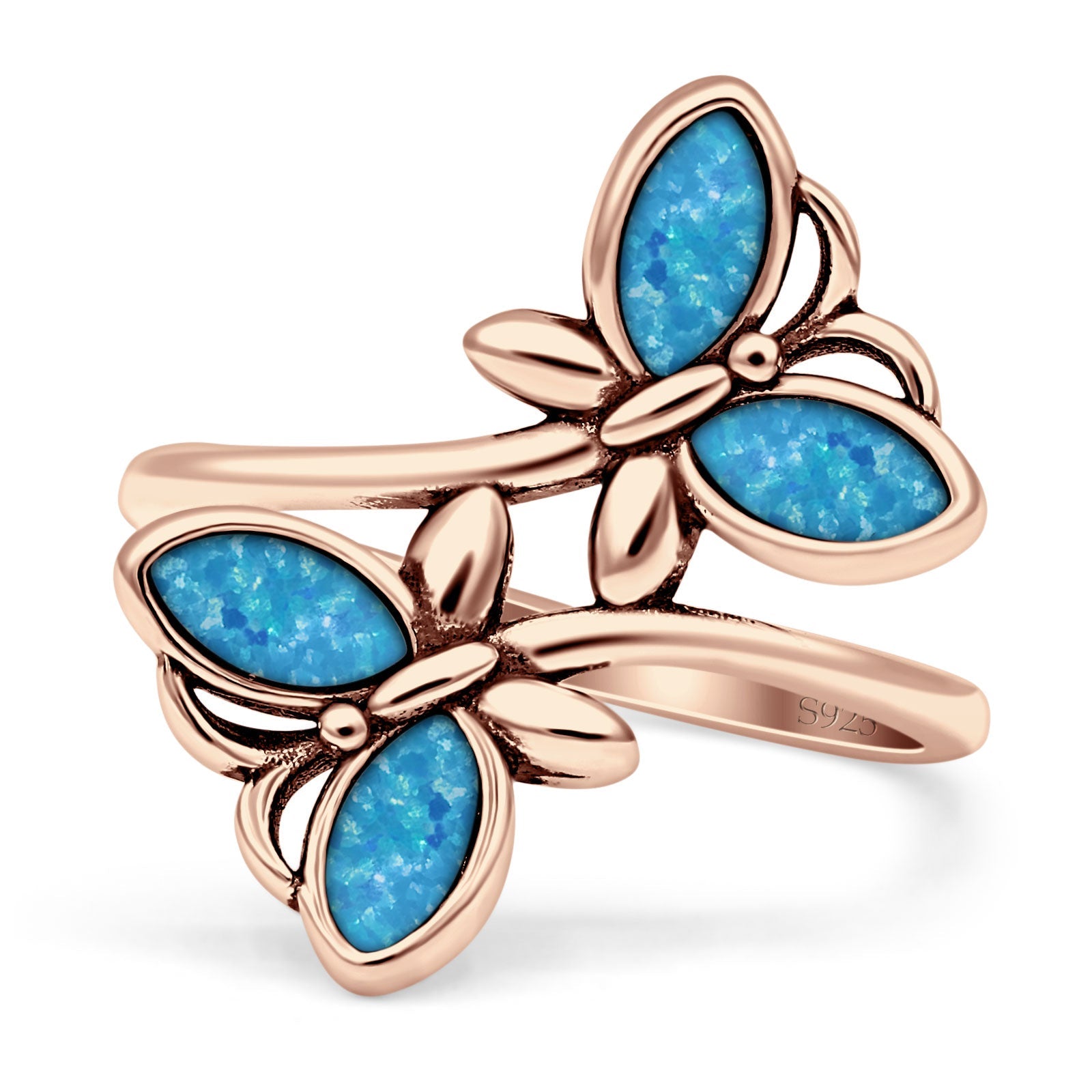 sterling silver butterfly ring