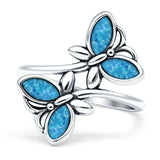 sterling silver butterfly ring