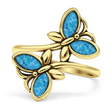 sterling silver butterfly ring