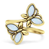 sterling silver butterfly ring
