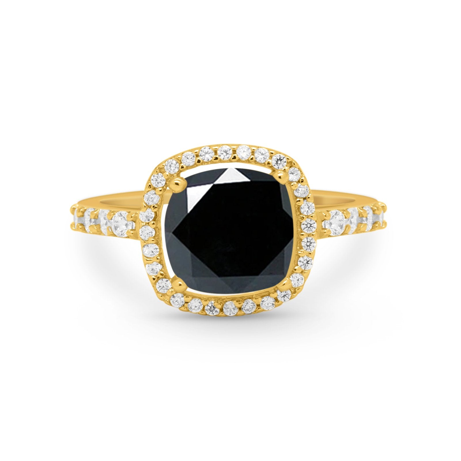 Art Deco Cushion Cut Engagement Ring Simulated Cubic Zirconia 925 Sterling Silver