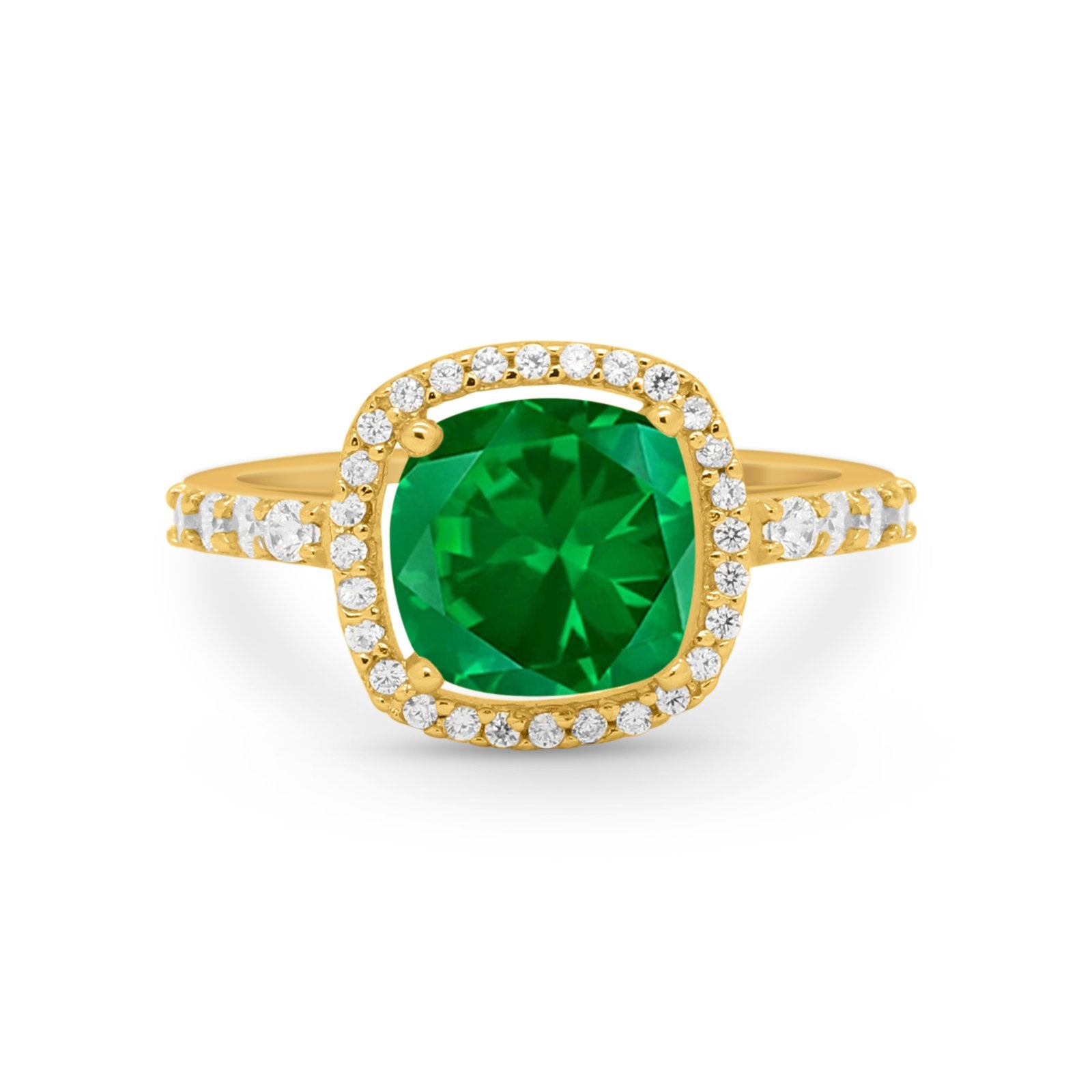 Art Deco Cushion Cut Engagement Ring Simulated Cubic Zirconia 925 Sterling Silver