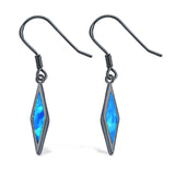 Drop Dangle Earrings Created Opal 925 Sterling Silver(24mm)