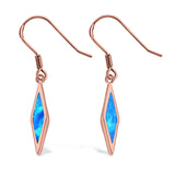 Drop Dangle Earrings Created Opal 925 Sterling Silver(24mm)