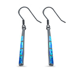 Drop Dangle Earrings Created Opal 925 Sterling Silver(34mm)