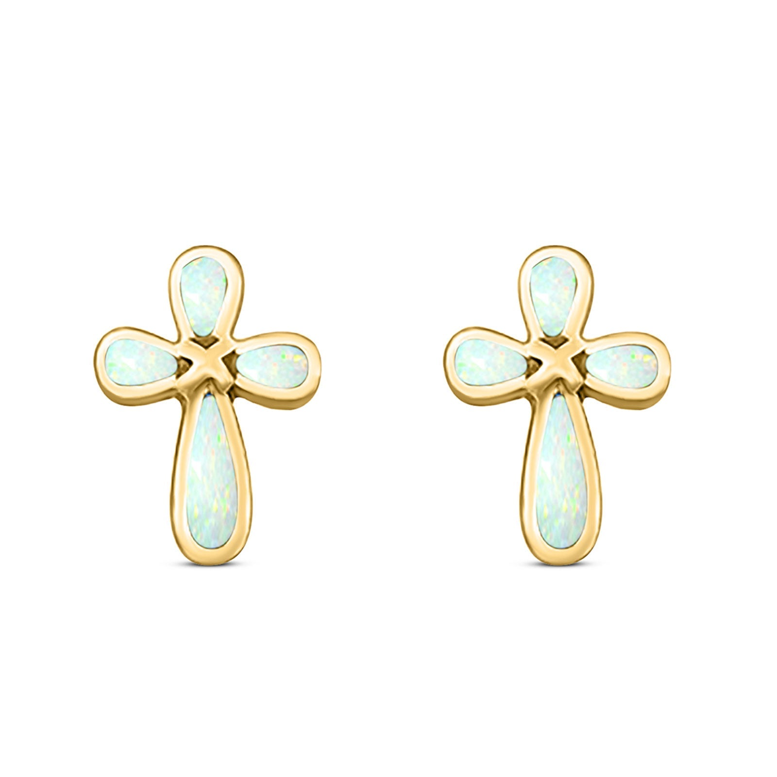 cross stud earrings