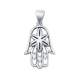 Hamsa Hand Plain Pendants 925 Sterling Silver Fashion Jewelry Gift