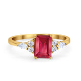 Art Deco Wedding Ring Marquise Simulated Cubic Zirconia 925 Sterling Silver