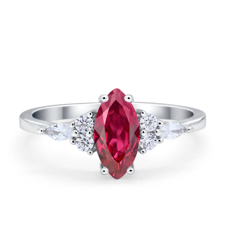 Vintage Style Wedding Ring Round Simulated Cubic Zirconia 925 Sterling Silver