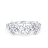 Art Deco Design Fashion Ring Round Simulated Cubic Zirconia 925 Sterling Silver