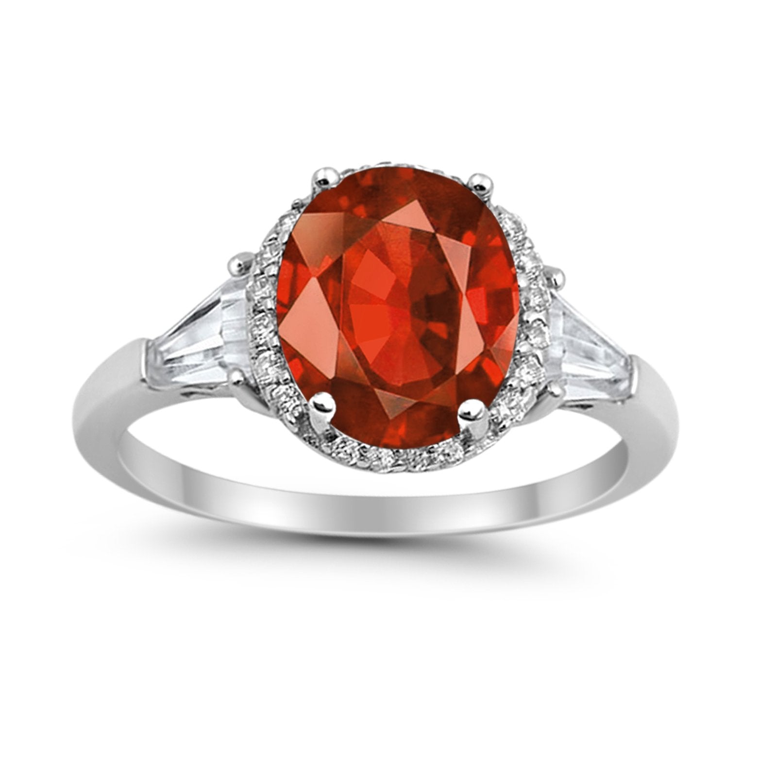Cocktail Halo Wedding Ring Simulated Cubic Zirconia 925 Sterling Silver