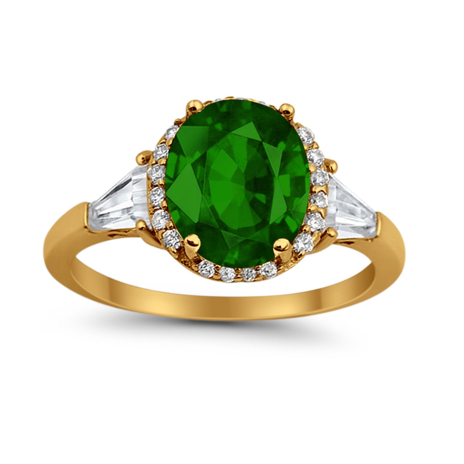 Cocktail Halo Wedding Ring Simulated Cubic Zirconia 925 Sterling Silver