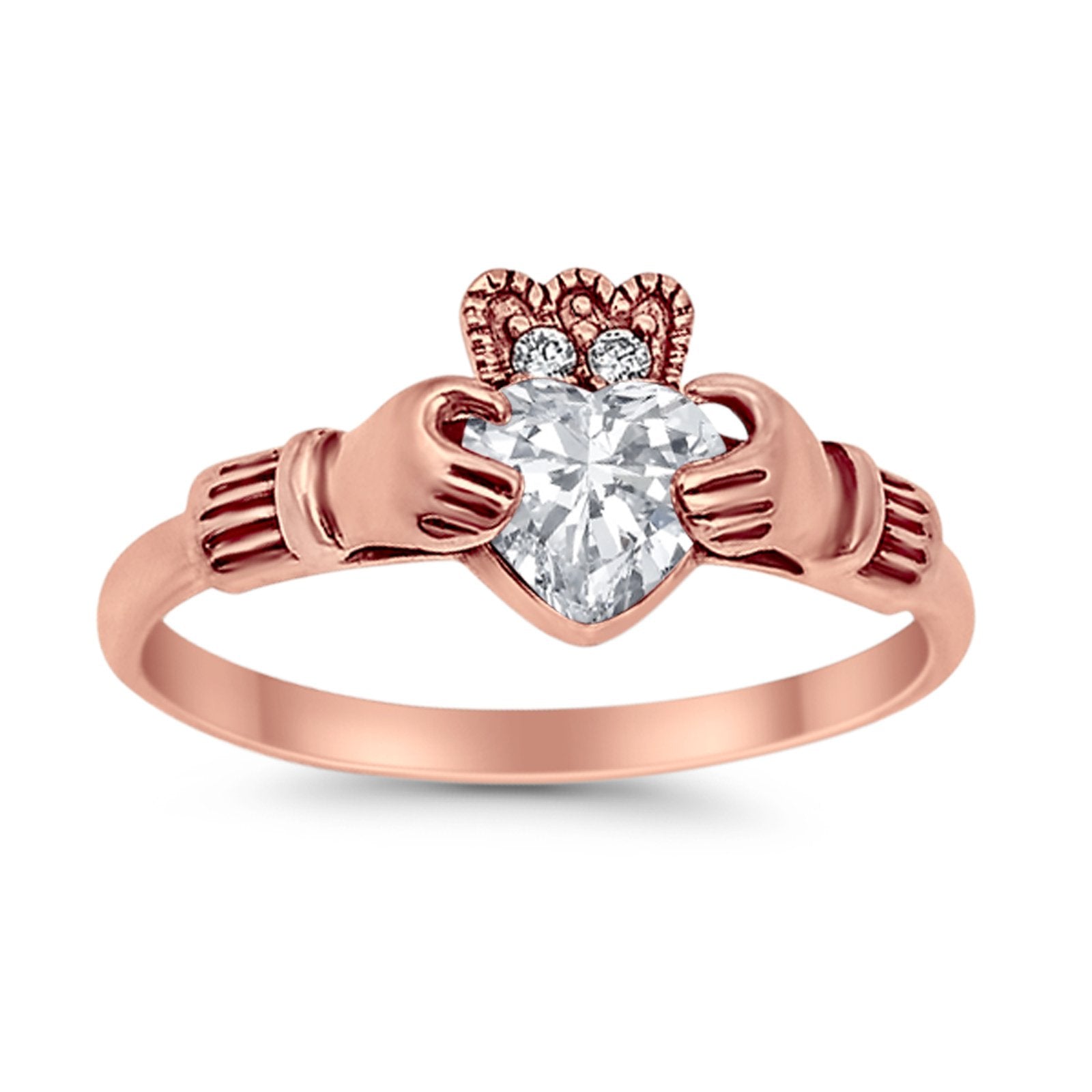 Vintage Style Engagement Bridal Ring Simulated CZ 925 Sterling Silver