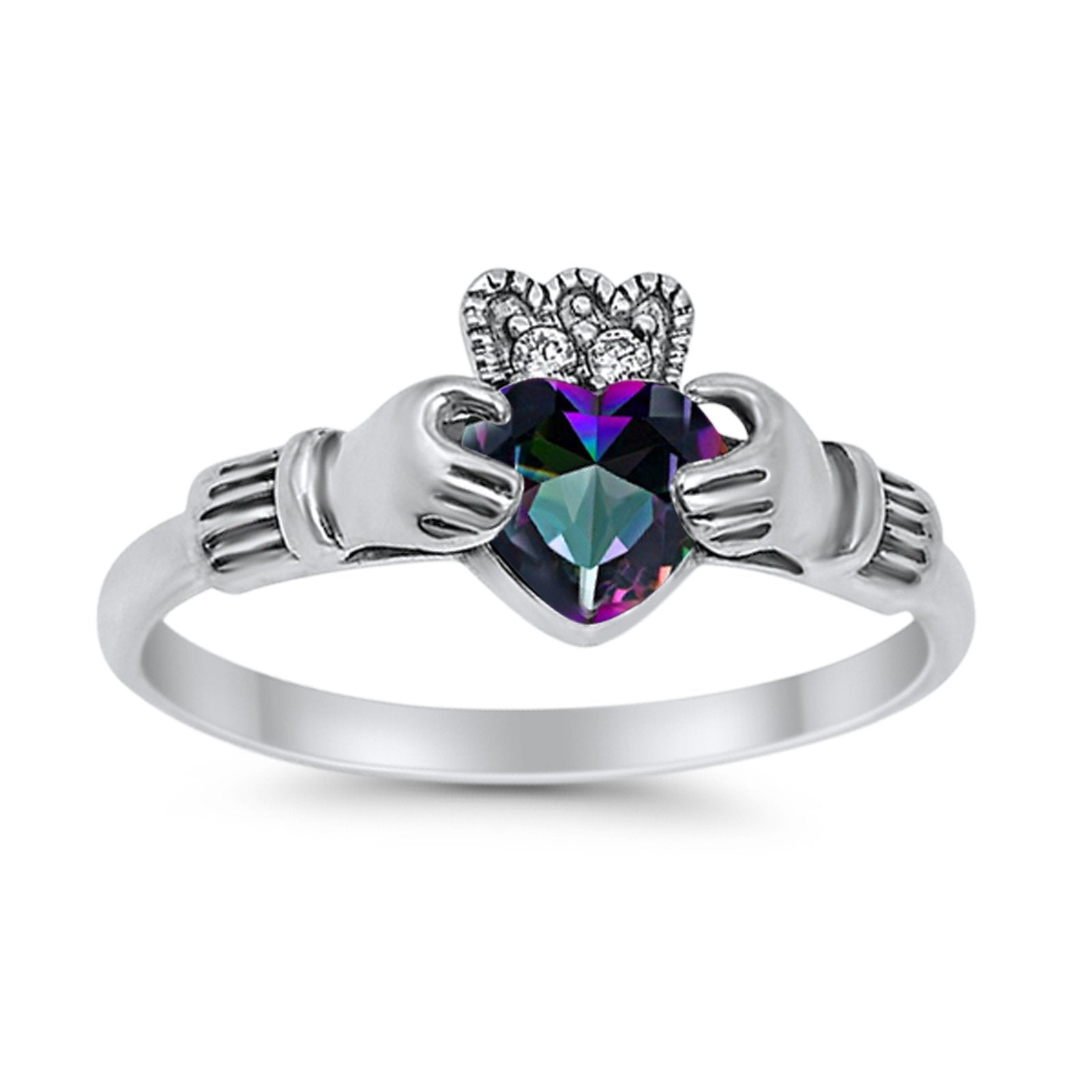 Vintage Style Engagement Bridal Ring Simulated CZ 925 Sterling Silver