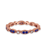 Eternity Round Wedding Band Ring Simulated CZ 925 Sterling Silver