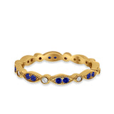 Eternity Round Wedding Band Ring Simulated CZ 925 Sterling Silver