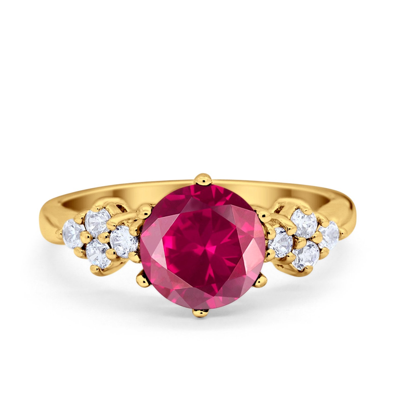 Art Deco Solitaire Wedding Ring Simulated Cubic Zirconia 925 Sterling Silver