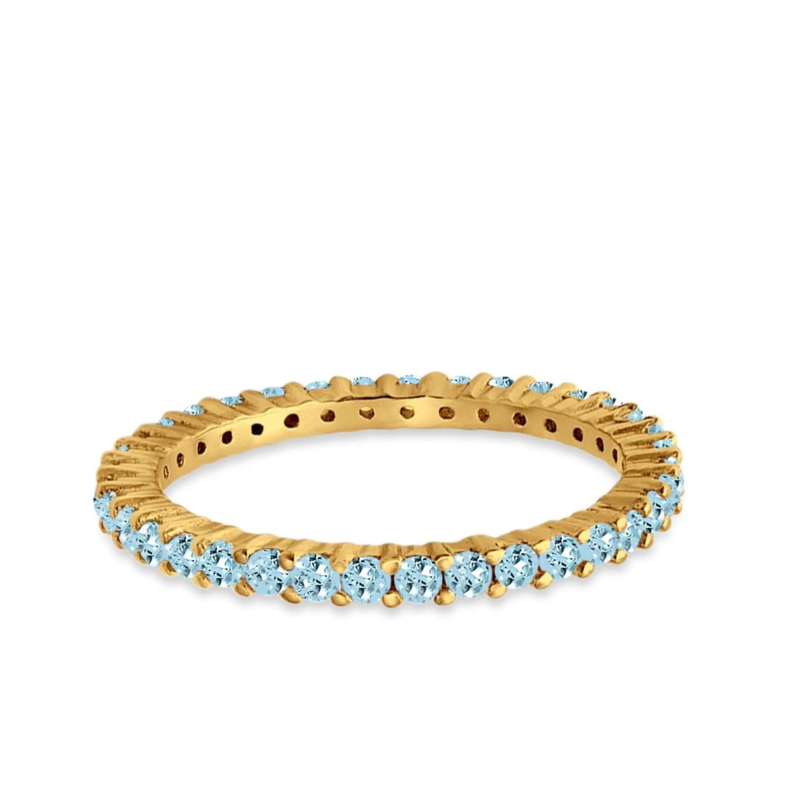 Full Eternity Wedding Band Round Simulated CZ Ring 925 Sterling Silver