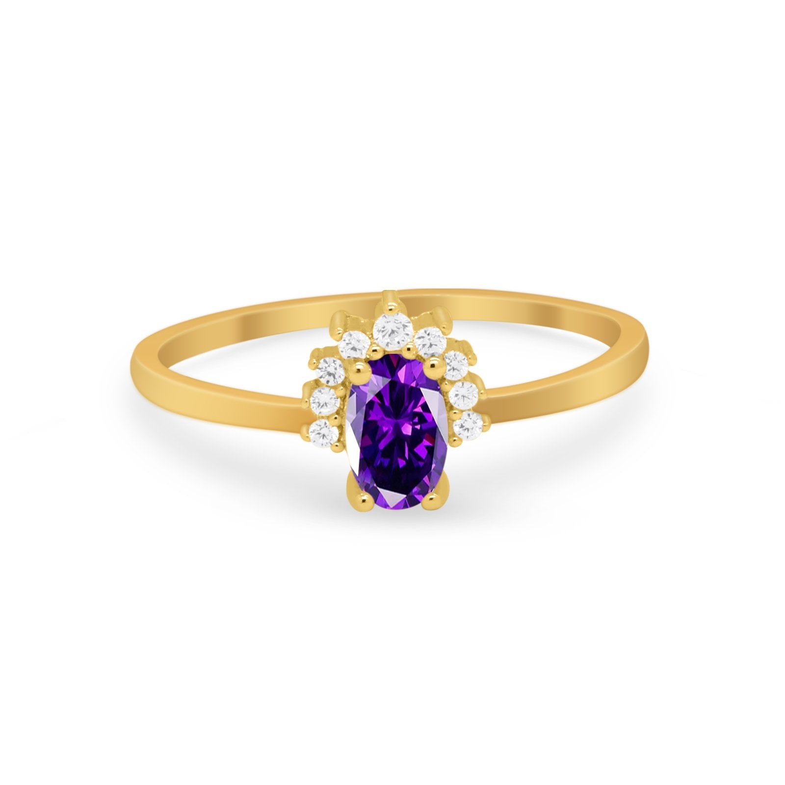 Petite Dainty Thumb Ring Round Simulated Cubic Zirconia 925 Sterling Silver