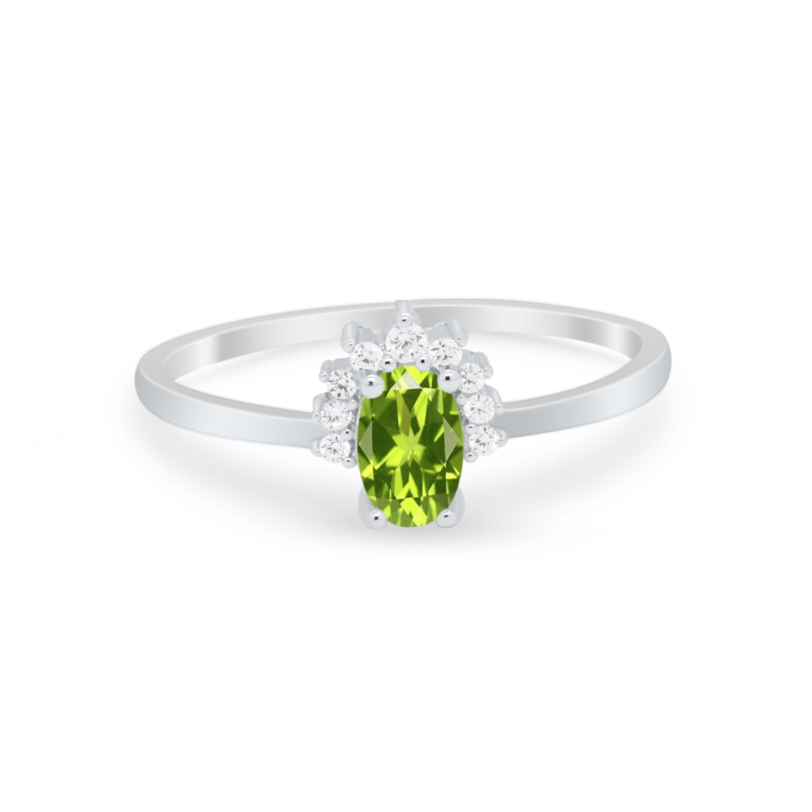 Petite Dainty Thumb Ring Round Simulated Cubic Zirconia 925 Sterling Silver