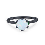Simulated Emerald Accent Cubic Zirconia 925 Sterling Silver Wedding Ring