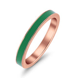 Full Eternity Stackable 3mm Wedding Band Ring Lab Created Opal 925 Sterling Silver