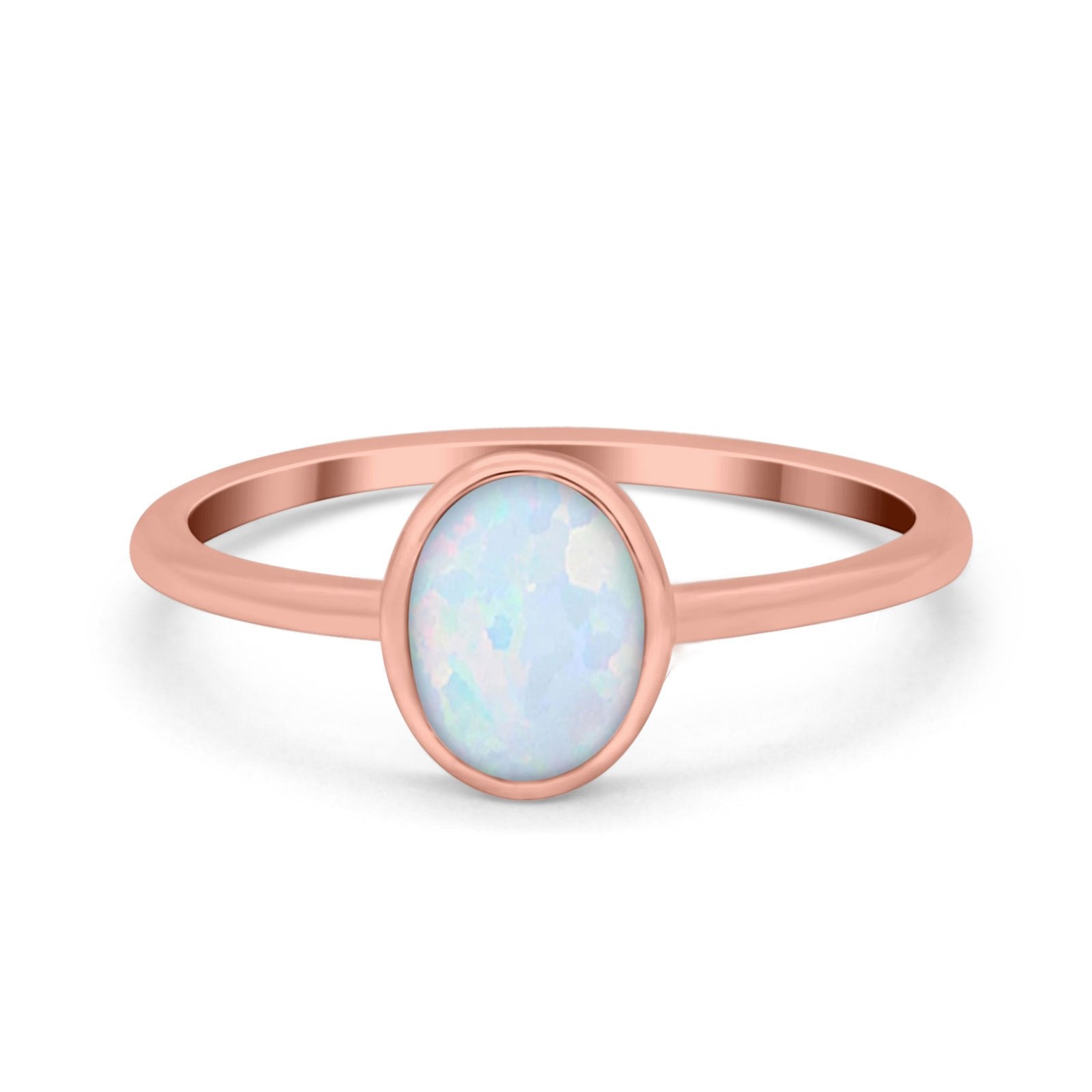 Solitaire Oval Thumb Ring Simulated Cubic Zirconia Stone 925 Sterling Silver