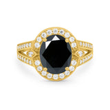 Art Deco Engagement Bridal Ring Simulated Cubic Zirconia 925 Sterling Silver