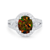 Art Deco Engagement Bridal Ring Simulated Cubic Zirconia 925 Sterling Silver