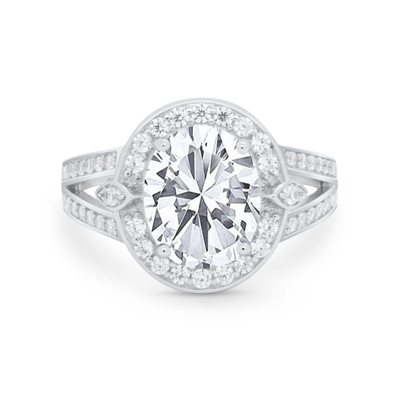 Art Deco Engagement Bridal Ring Simulated Cubic Zirconia 925 Sterling Silver