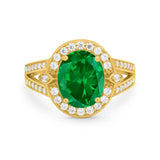 Art Deco Engagement Bridal Ring Simulated Cubic Zirconia 925 Sterling Silver