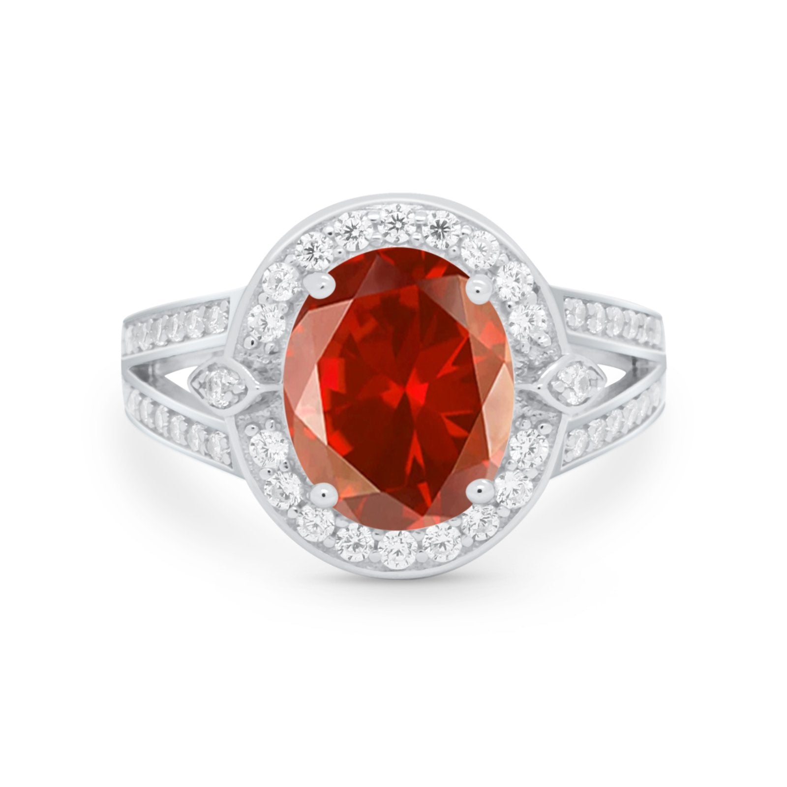Art Deco Engagement Bridal Ring Simulated Cubic Zirconia 925 Sterling Silver