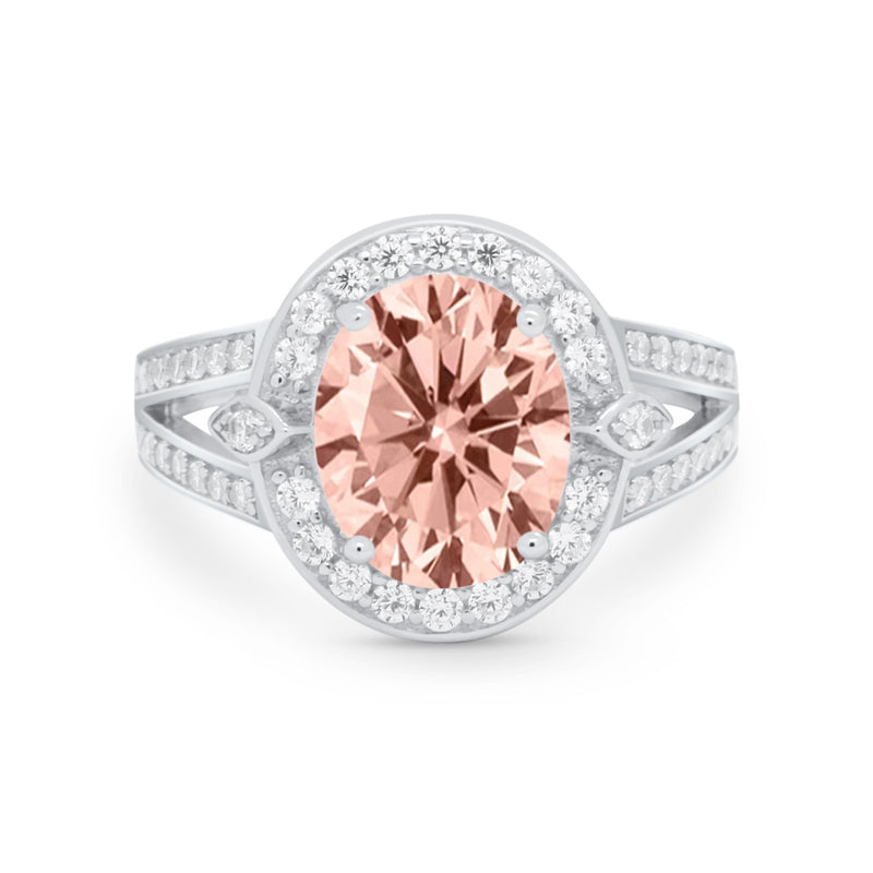 Art Deco Engagement Bridal Ring Simulated Cubic Zirconia 925 Sterling Silver