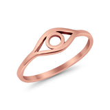 Eye Evil Eye Ring Solid 925 Sterling Silver