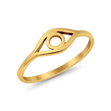 Eye Evil Eye Ring Solid 925 Sterling Silver