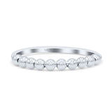Vintage Beaded Bali Style Precious Fashion Statement Band Thumb Ring (2.5mm)
