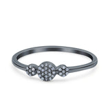 14K Gold 0.05ct Round 5mm G SI Diamond Engagement Eternity Wedding Band Ring